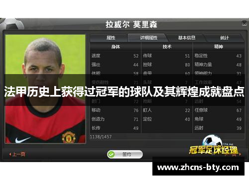 法甲历史上获得过冠军的球队及其辉煌成就盘点